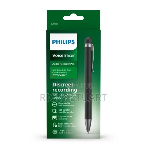 Philips DVT1600 Voice Tracer Audio Recorder Pen 32GB - 1