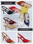 Aaronfaiy Pointed Boot Shoe with Gold Metal Toe Cap - 1