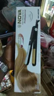 Nova Professional Electric Hair Straightening Iron - Black - 2