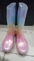 Cat & Jack Kids' Rainbow Gradient Waterproof Rain Boots - 2