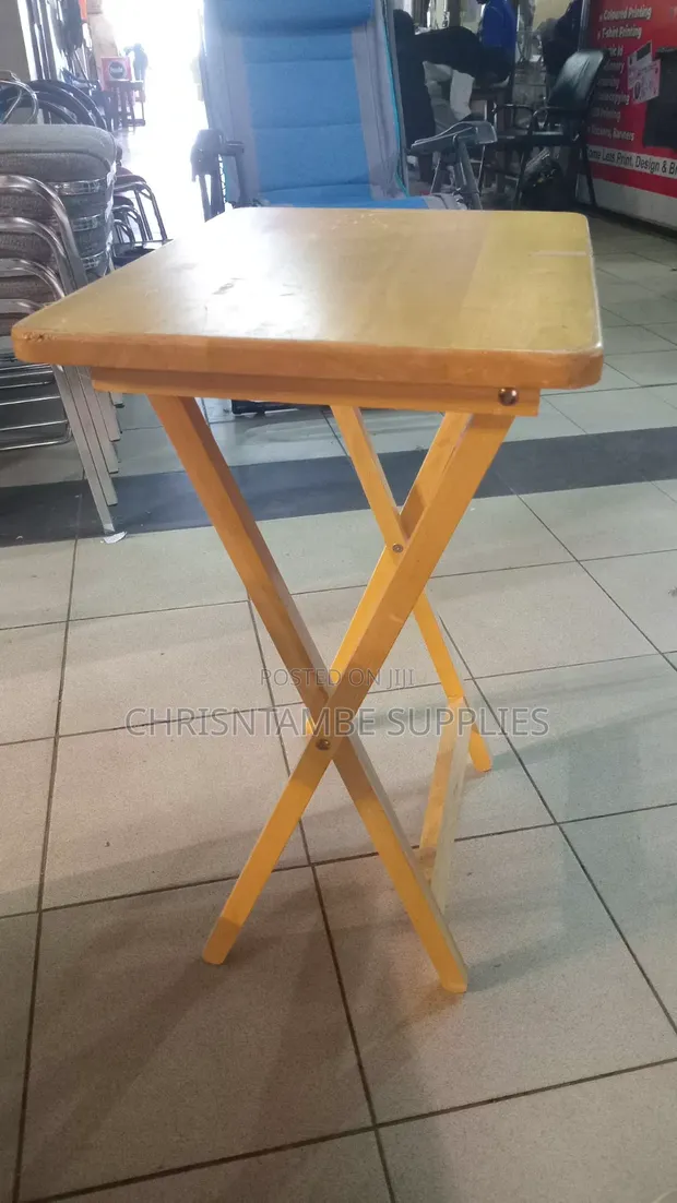 Wooden Folding Snack Table - 1