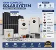 Complete 10kW Solar System with Deye 8kW Hybrid Inverter & Lithium Battery - 1