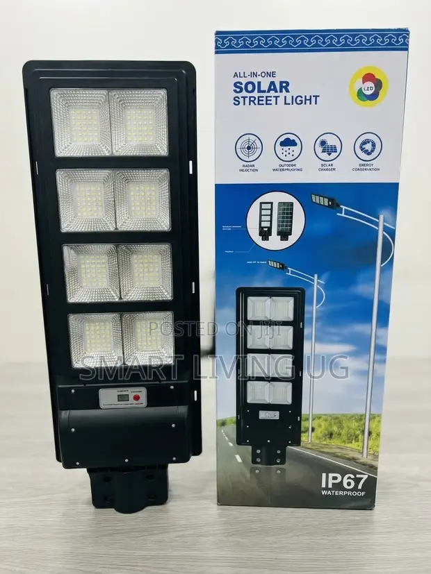 Brand New 1000W All-in-One Solar Street Light with Remote - 1