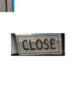 5 Pieces 'CLOSE' Sign Self-Adhesive Silver - 2