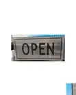 Self-Adhesive Aluminum Open Sign - Silver - 1