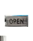 Self-Adhesive Aluminum Open Sign - Silver - 2