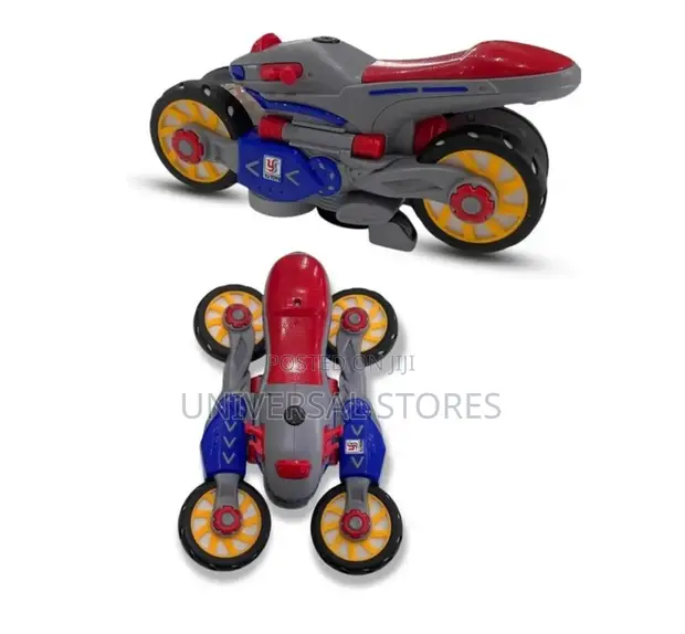 Kids 360-Spin Stunt Motorcycle Toy - 1