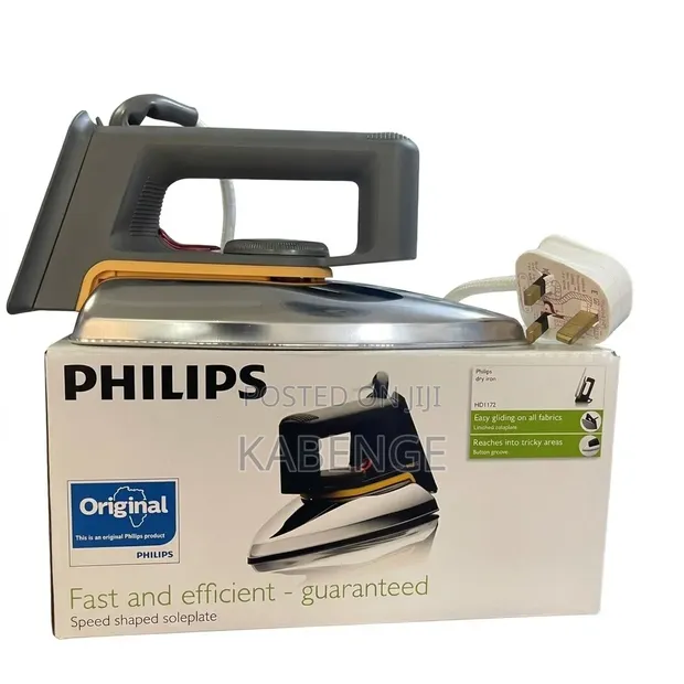 Philips HD1172 Dry Iron with Linished Soleplate - 1