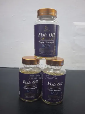 Fish Oil Omega-3 Triple Strength Softgel Capsules