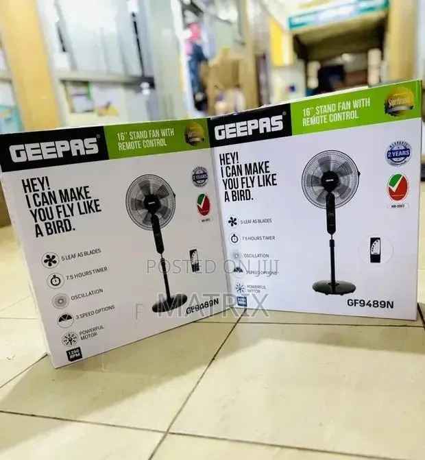 Geepas 16-Inch Stand Fan with Remote - 1