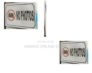 5 Pieces 'No Photos' Sign Stickers