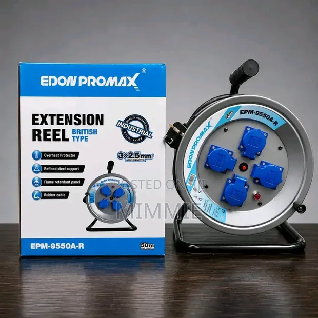 Edon Promax 50m Extension Cable Reel - 1