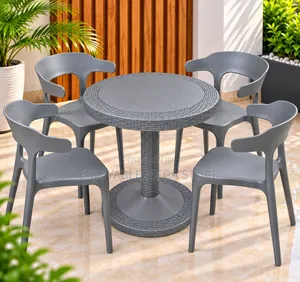 Quality Modern Stackable Plastic Dining Table and Chairs