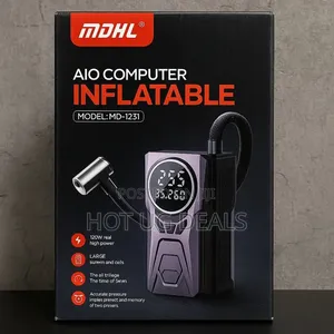 Cordless Tyre Inflator Air Compressor with LED Light