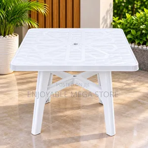 Brand New 4-Seater Plastic Dining Table