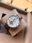 Patek Philippe Automatic Leather Strap Watch - 3