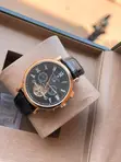 Patek Philippe Automatic Leather Strap Watch - 4