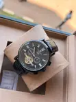 Patek Philippe Automatic Leather Strap Watch - 5