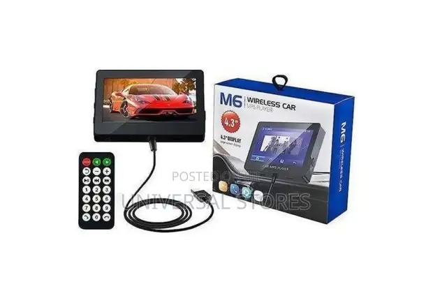 M6 Wireless Car MP5 Player - Black - 1