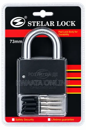 Stelar Lock 73mm Heavy-Duty Security Padlock with 4 Keys