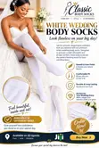 White Wedding Body Socks - 3