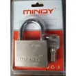 Mindy 70mm Heavy-Duty Brass Steel Top Security Padlock with Keys - 5