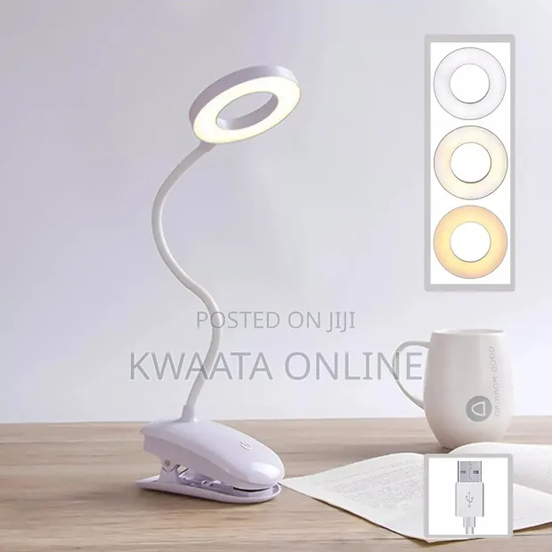 DPLIGHT DP-281 LED Ring Desk Lamp - Rechargeable Clip-on - 1