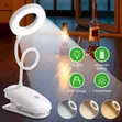 DPLIGHT DP-281 LED Ring Desk Lamp - Rechargeable Clip-on - 5
