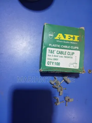 Plastic Cable Clips with Steel Nails