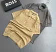 Men's Side Zip T-Shirts with Button Collar - 2
