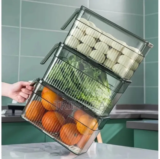 Premium Large Capacity Kitchen Fruit Vegetable Storage Box - 1