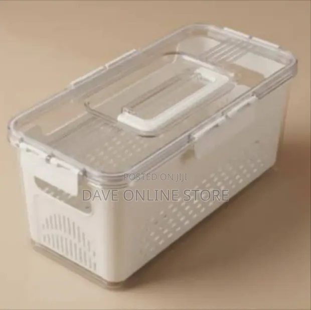 Acrylic Storage Box with Lid (34x17x15 cm) - 1