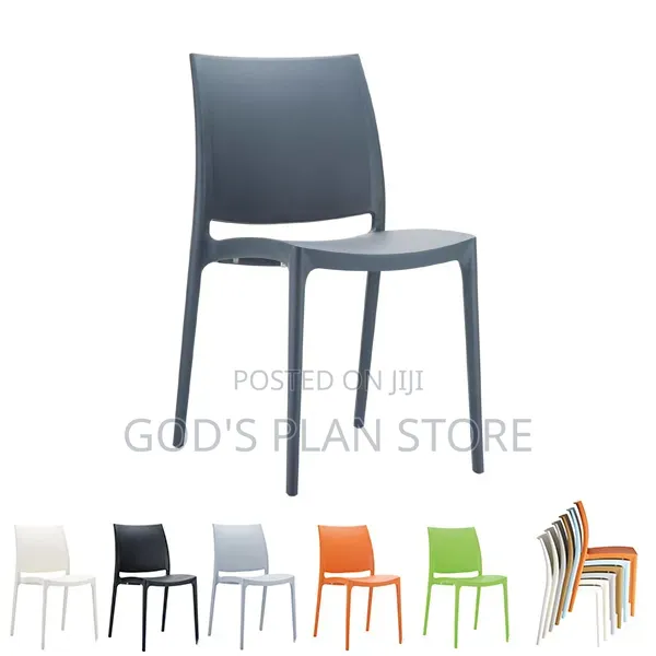Maya Cafe Stacking Plastic Chairs - 1