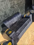 Simple 5-Seater Sofa Set with Cup Holders - 1