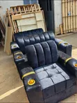 Simple 5-Seater Sofa Set with Cup Holders - 3