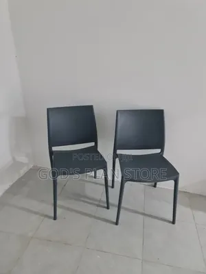 Dark Gray Plastic Kitchen Chair