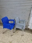 Light Gray Outdoor Dining Plastic Chairs (Set of 4) - 2