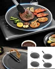 Outdoor Baking Tray Frying Pan Round BBQ Grill - 2