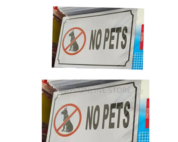 No Pets Sign Sticker - 1