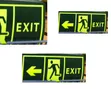Glow in Dark Emergency Exit Sign Sticker - 2