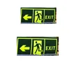 5 Pieces Glow-in-the-Dark Emergency Exit Sign Stickers - 1