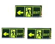 5 Pieces Glow-in-the-Dark Emergency Exit Sign Stickers - 2