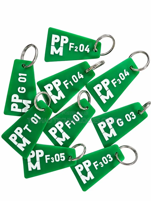 Custom Engraved Plastic Key Holders - 1