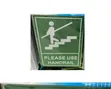 A4 Size 'Please Use Handrail' Stairs Sign Sticker - 2