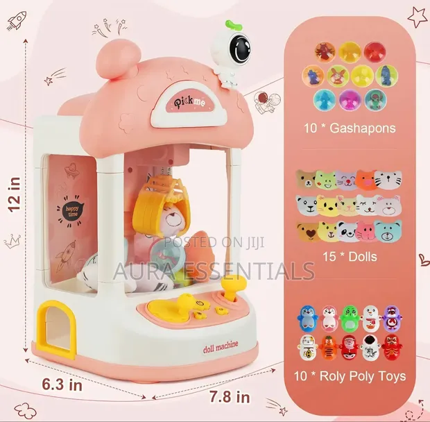 Mini Arcade Doll Claw Machine - 1