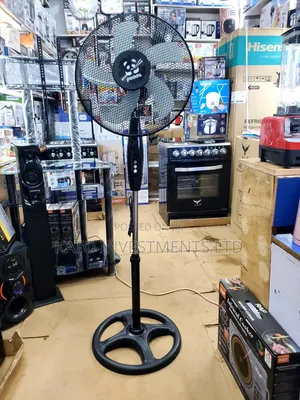 Black Panda 16-Inch Standing Fan, 5 Blades