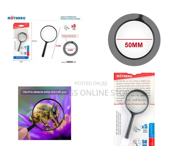 Motarro 5X Magnifying Glass - 50mm Lens - 1