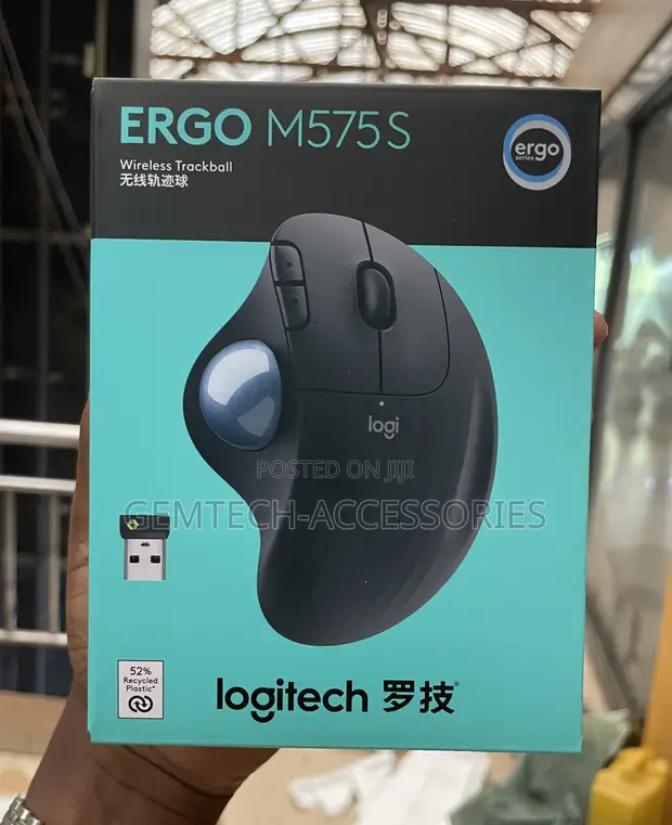 Logitech ERGO M575S Wireless Trackball Mouse - 1