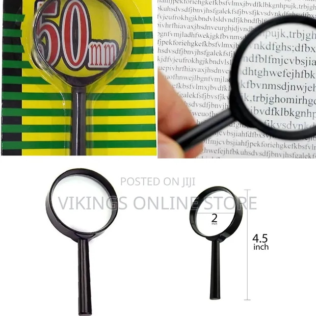 Pocket Magnifying Glass, 50mm Lens - 1