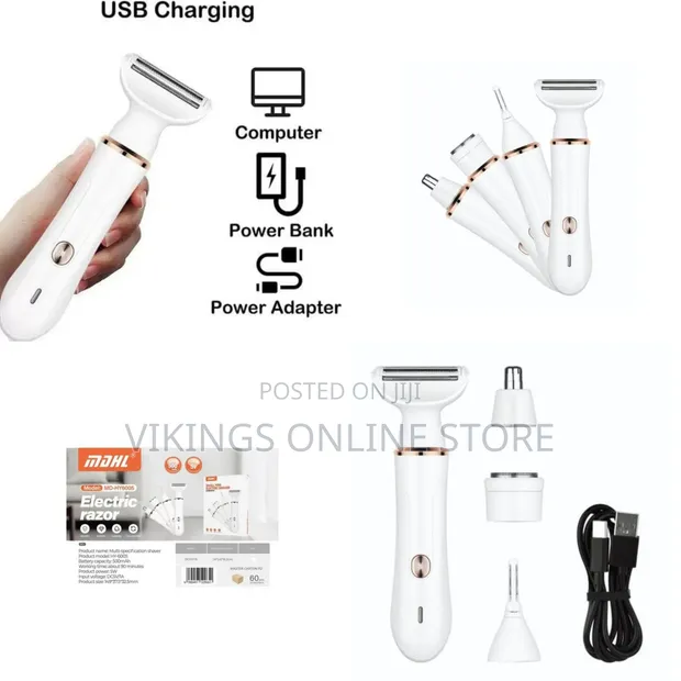 MDHL Mini Electric Shaver MD-HY6005 - 4-in-1 Grooming Kit - 1